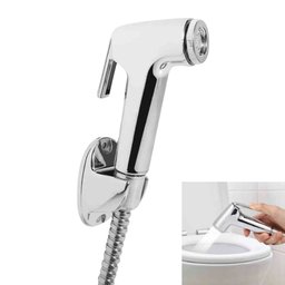 Ducha Higienica Completa Cromada Chuveirinho Mangueira Banheiro Casa Lavabo Flexivel Suporte Box - 1