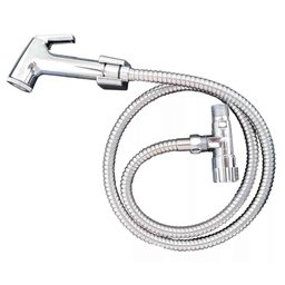 Ducha Higienica Completa Cromada Chuveirinho Mangueira Banheiro Casa Lavabo Flexivel Suporte Box - 10