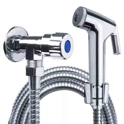 Ducha Higienica Completa Cromada Chuveirinho Mangueira Banheiro Casa Lavabo Flexivel Suporte Box - 2