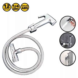 Ducha Higienica Completa Cromada Chuveirinho Mangueira Banheiro Casa Lavabo Flexivel Suporte Box - 9