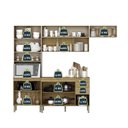 Ver imagem 6 de Cozinha Compacta Modulada 4 Peças com Balcão 120cm com Tampo Urbane Bege/Freijó/Vanilla/Cp-Ripado