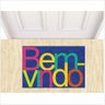 Tapete Bem Vindo Colorido 60x40 Cm - 1