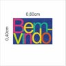 Tapete Bem Vindo Colorido 60x40 Cm - 2