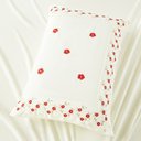 Ver imagem 4 de Jogo Lençol Casal Flores Bordado 4pç 100% Poliéster - M_verm