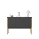 Ver imagem 4 de Buffet Aparador Luxo Roma - Preto Dourado Preto Dourado