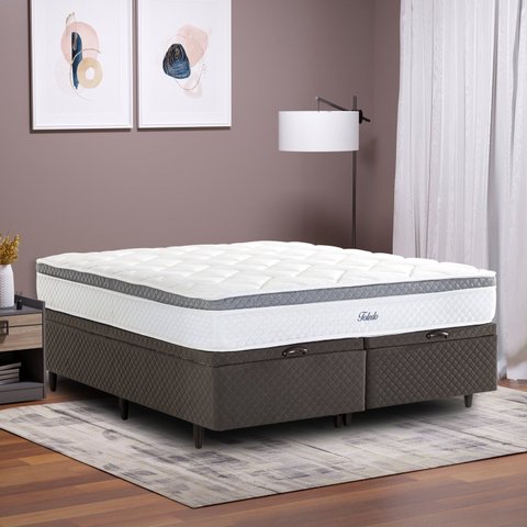 Colchão Molas Ensacadas Toledo Queen 158cm Branco Herval
