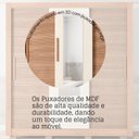Ver imagem 7 de Guarda-Roupa 3 Portas 1 com Espelho 2 Gavetas e Pés Amanda Espresso Móveis Marrom/Freijó/Off White