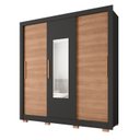 Ver imagem 2 de Guarda-Roupa 3 Portas 1 Com Espelho 2 Gavetas e Pés Amanda Espresso Móveis