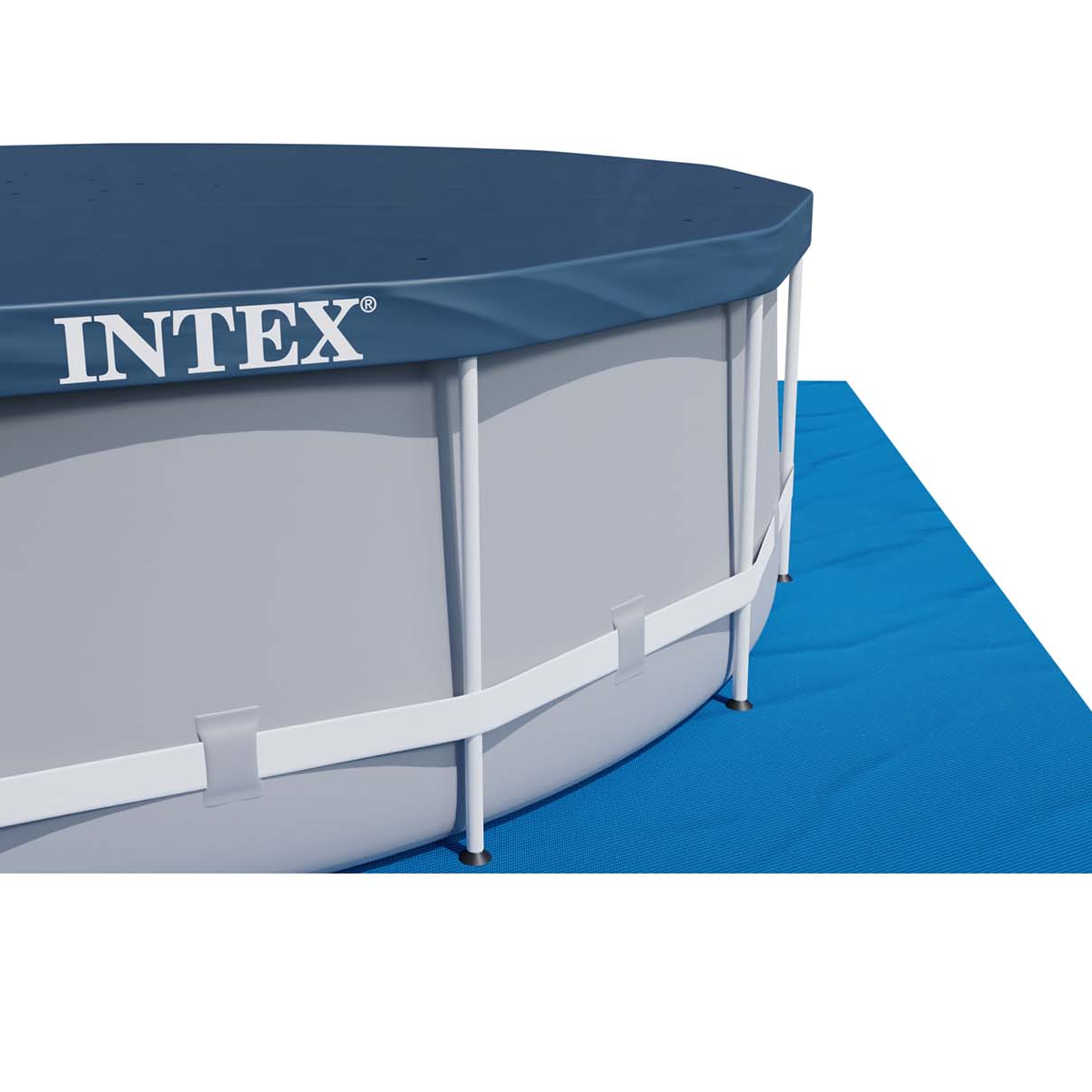 Capa Piscina Inflável Intex Estrutural 4,57m:azul - 6