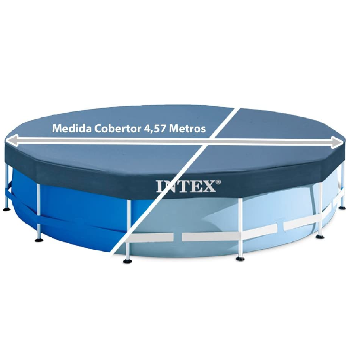 Capa Piscina Inflável Intex Estrutural 4,57m:azul - 3