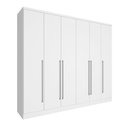 Ver imagem 4 de Guarda Roupa Casal 6 Portas 8 Gavetas com Espelho Portugal 270cm Espresso Móveis