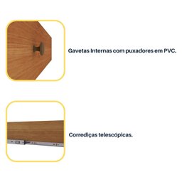 Guarda Roupa Casal 6 Portas 8 Gavetas com Espelho Portugal 270cm Espresso Móveis - 14