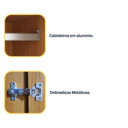 Guarda Roupa Casal 6 Portas 8 Gavetas com Espelho Portugal 270cm Espresso Móveis - 13