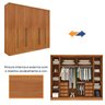 Guarda Roupa Casal 6 Portas 8 Gavetas com Espelho Portugal 270cm Espresso Móveis - 13