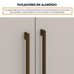 Guarda Roupa Casal 6 Portas 8 Gavetas com Espelho Portugal 270cm Espresso Móveis - 10