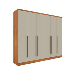 Guarda Roupa Casal 6 Portas 8 Gavetas com Espelho Portugal 270cm Espresso Móveis - 3