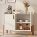 Ver imagem 1 de Buffet Aparador/Armário MDP Luxor Cantinho Compacto Multiuso:Branco