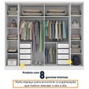 Ver imagem 7 de Guarda-roupa 6 Portas Portugal e Comoda 5 Gavetas Premium Espresso Móveis