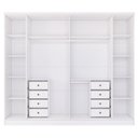 Ver imagem 6 de Guarda-roupa 6 Portas Portugal e Comoda 5 Gavetas Premium Espresso Móveis