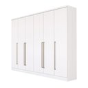 Ver imagem 4 de Guarda-Roupa 6 Portas Portugal e Comoda 5 Gavetas Premium Espresso Móveis Branco/Neve
