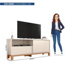 Ver imagem 5 de Rack para TV até 55 Polegadas 150cm Porta com Textura Microrripada Cavalete Mondrian 1.5 Bege