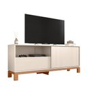 Ver imagem 7 de Rack para Tv até 55 Polegadas Porta com Textura Microrripada Pés Cavalete Mondrian 1.5