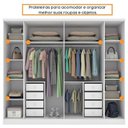 Ver imagem 7 de Guarda-roupa 6 Portas Portugal e Comoda 5 Gavetas Premium com Pés Espresso Móveis