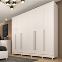 Ver imagem 2 de Guarda-roupa 6 Portas Portugal e Comoda 5 Gavetas Premium com Pés Espresso Móveis