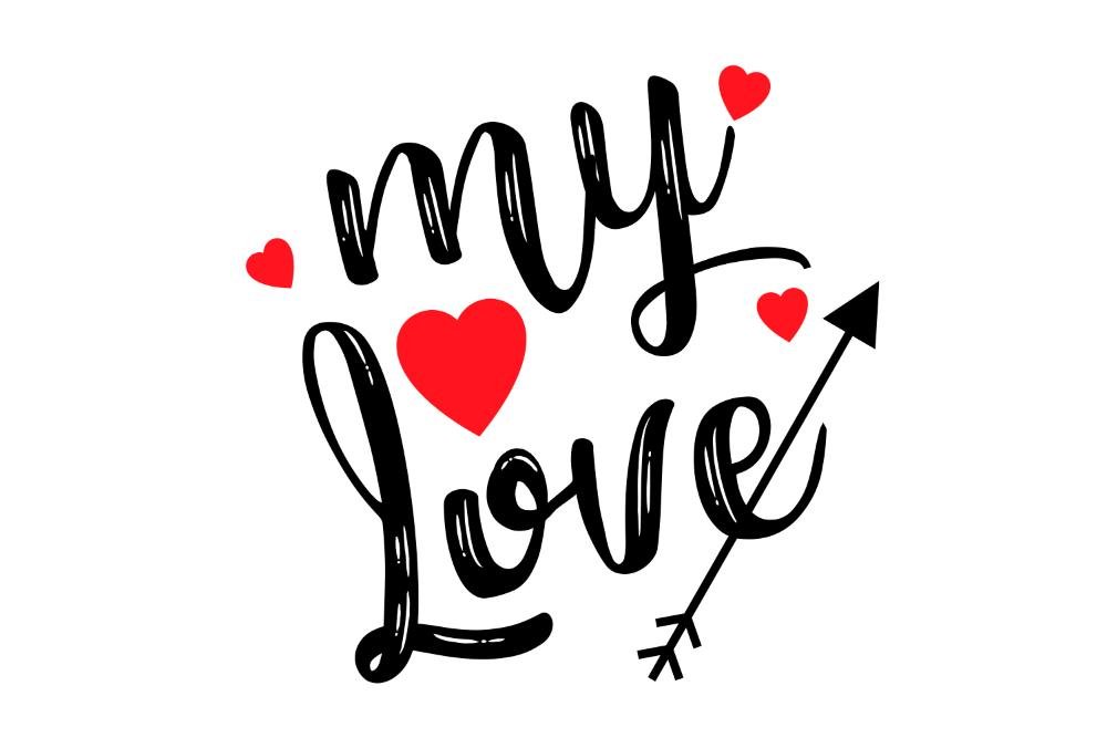 Adesivo Decorativo com Frase De Amor - 2
