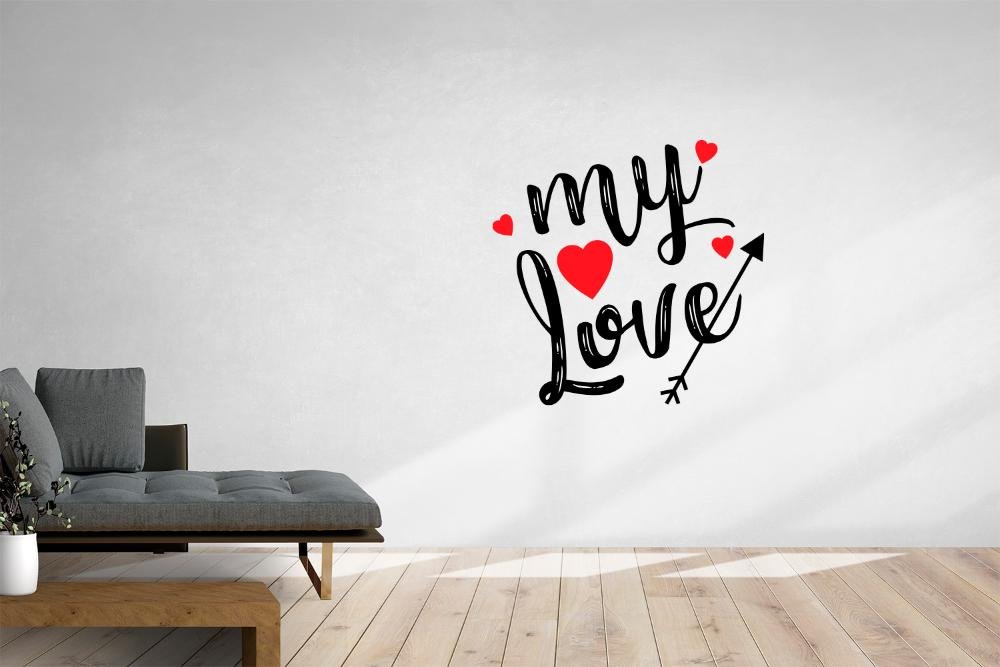 Adesivo Decorativo com Frase De Amor - 1