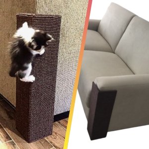 Arranhador para Gatos 14x60 protetor de sofá Cor: Vermelho