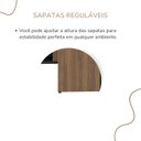 Ver mais imagens de Escrivaninha Mesa Escritório em L com Caixa de Tomada Tamburato Estação Diretoria 202,5cm Marrom Art