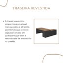 Ver imagem 7 de Escrivaninha Mesa Escritório em L com Caixa de Tomada Tamburato Estação Diretoria 202,5cm Marrom Art