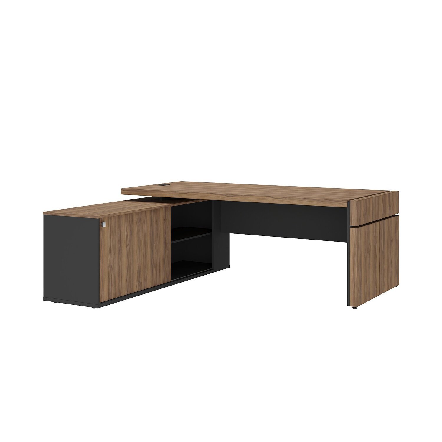 Mesa para Escritório em L com Caixa de Tomada Tamburato Estação Diretoria - 19