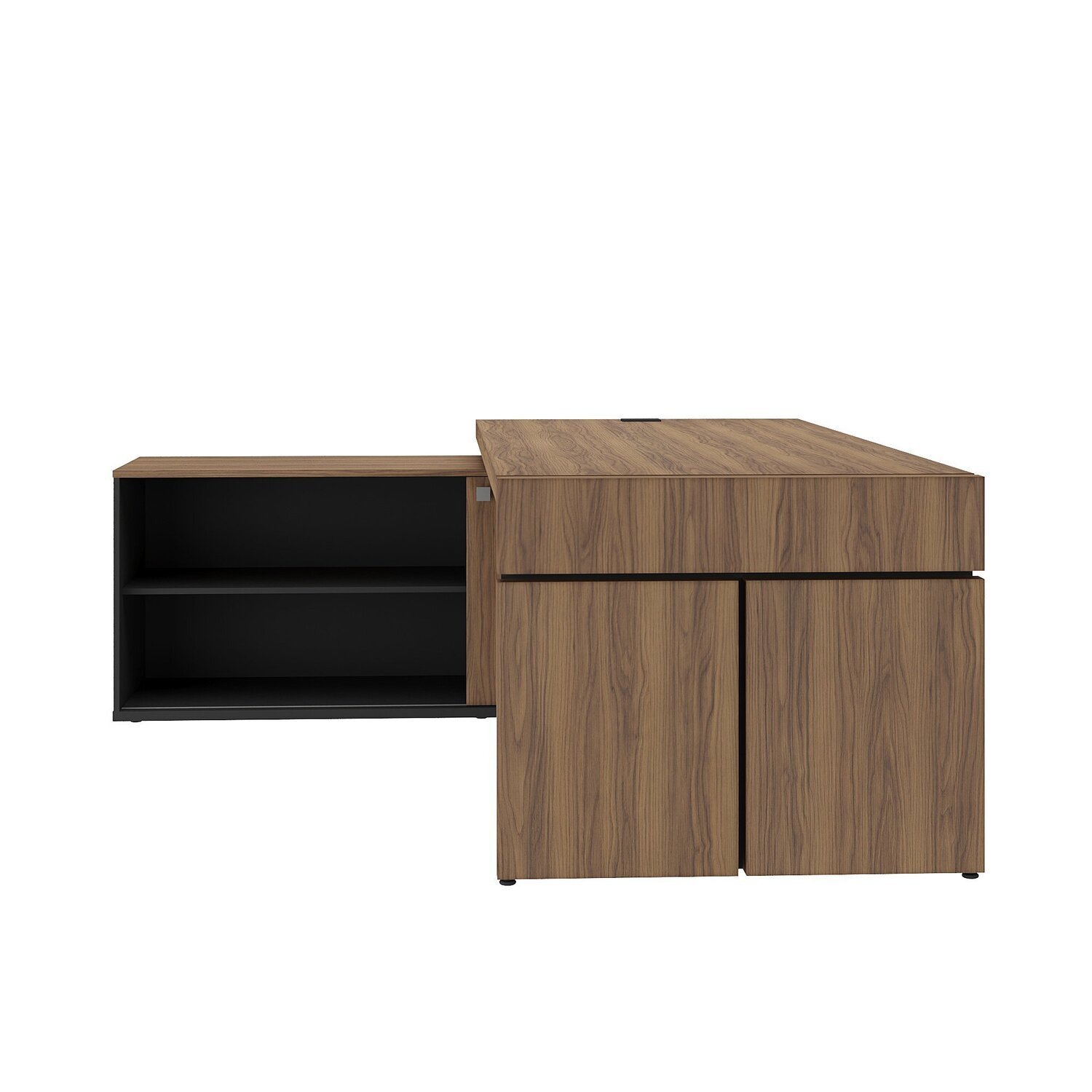 Mesa para Escritório em L com Caixa de Tomada Tamburato Estação Diretoria - 8