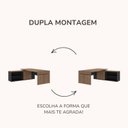 Ver imagem 6 de Escrivaninha Mesa Escritório em L com Caixa de Tomada Tamburato Estação Diretoria 202,5cm Marrom Art