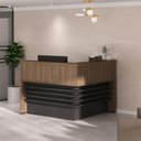Ver imagem 2 de Balcão de Atendimento para Escritório/recepção em L - Elegante e Funcional 1,47x1,47m