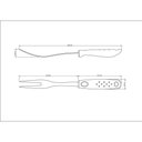 Ver imagem 3 de Garfo Trinchante Tramontina Utilitá em Aço Inox com Cabo de Polipropileno Branco Tramontina