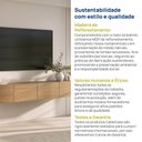 Ver mais imagens de Rack Suspenso para TV até 75 Polegadas Planejado 180cm Aruá CabeCasa MadeiraOriginals Marrom Jatobá
