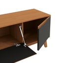 Ver imagem 5 de Rack Kappesberg 3 Portas Canela/preto Fosco 180cm