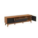Ver imagem 6 de Rack Kappesberg 3 Portas Canela/preto Fosco 180cm