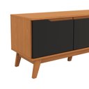 Ver imagem 4 de Rack Kappesberg 3 Portas Canela/preto Fosco 180cm