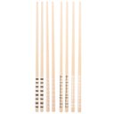 Ver imagem 1 de Kit Hashi de Bambu 4 Pares 24cm Palitos Japoneses Sushi Lyor Estampa Geométrica