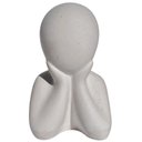 Ver imagem 1 de Estátua Decorativa Família Filho(a) 6cm em Cimento Artesanal Cinza