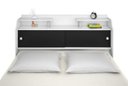 Ver imagem 2 de Cabeceira Box Zenit Casal Queen Branco Preto