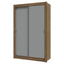 Ver imagem 3 de Guarda-roupa Solteiro 2 Portas de Correr 2 Gavetas Rustic/cinza Vivare Madesa