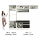 Ver imagem 7 de Armário De Cozinha 270cm Branco/Preto 14 Branco/Preto