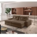 Ver imagem 1 de Sofá Hall Veludo Dois Módulos de 100m B25cm Meu Sofá Online B016 Veludo Marrom