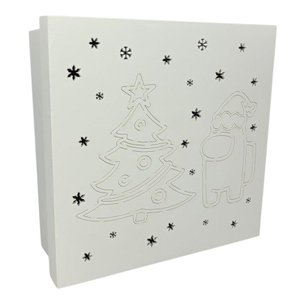 Caixas Brancas 100% Mdf (17x17x07) Arvore Natalina