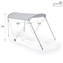 Ver imagem 5 de Capota Toldo Proteção Solar Teto Removível para Bote Inflável Intex